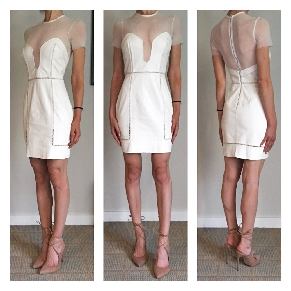 Bec & Bridge White Mini Dress